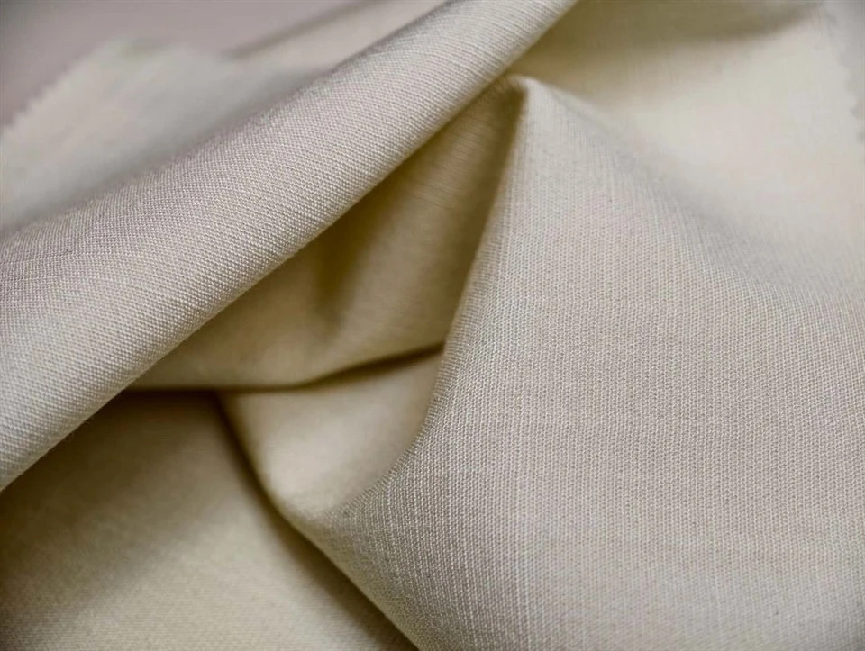 Polyester-cotton Blended Plain Weave Fabric Resembling Linen high quality